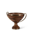 Wood and Metal Footed Bowl - Signastyle Boutique
