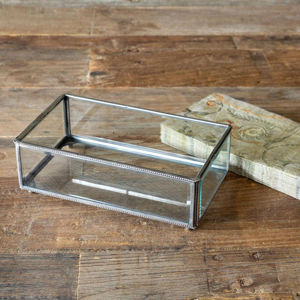 Antique Glass Guest Towel Holder-Home Accessories-Rustic Barn Boutique