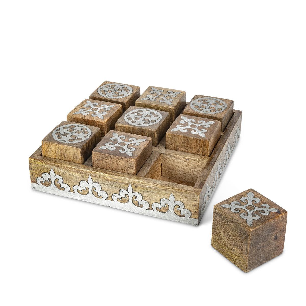 Heritage Inlay Wood Tic Tac Toe - Signastyle Boutique