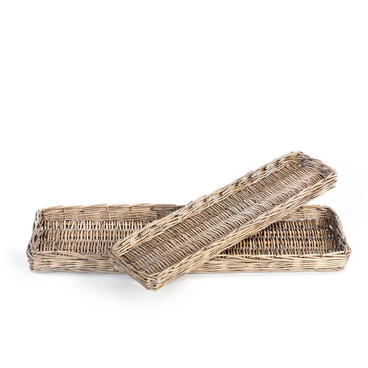 Rattan Woven Bread Trays, Set of 2 - Signastyle Boutique