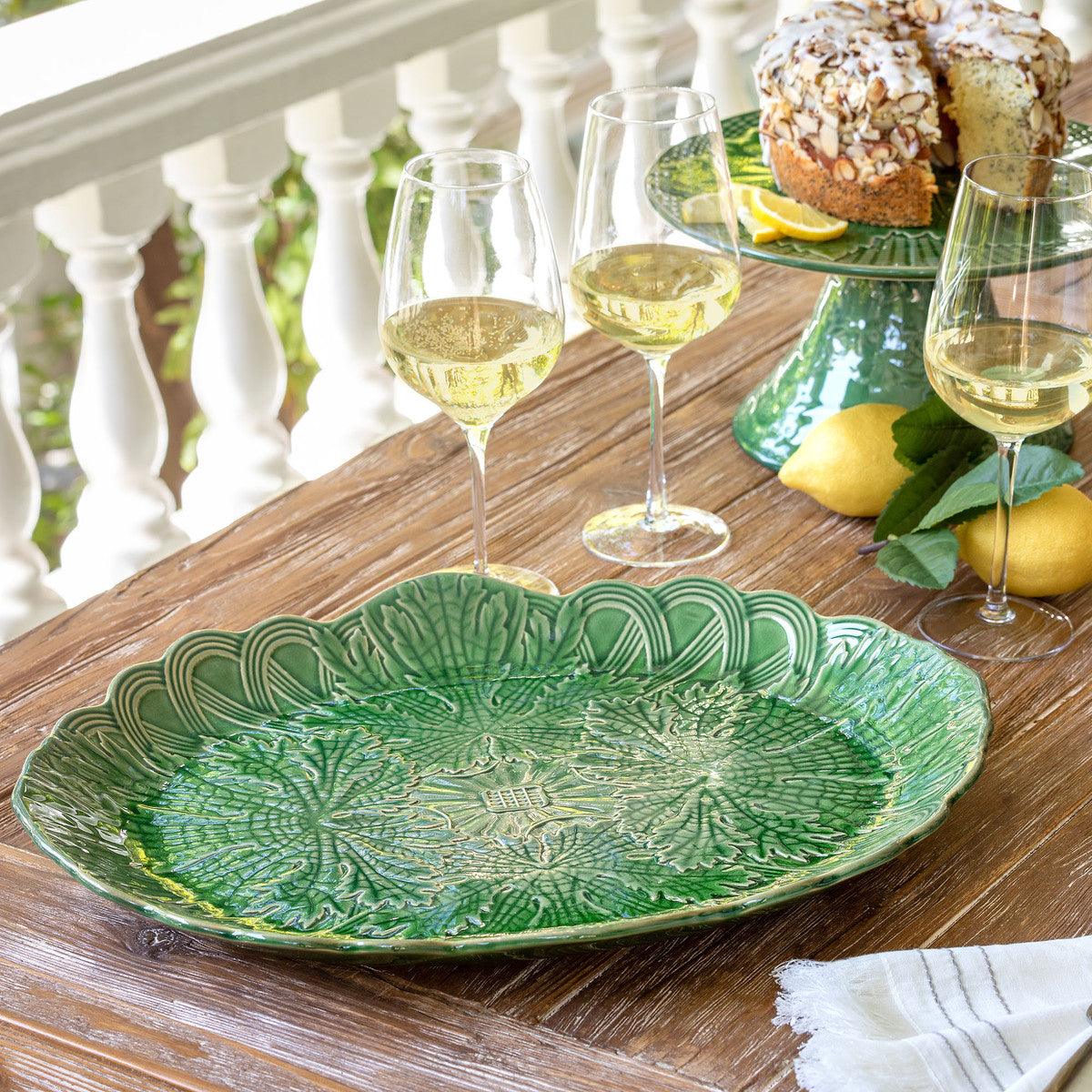 Green Glazed Serving Plate - Signastyle Boutique