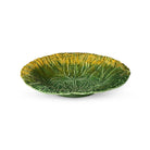 Green Cabbage Leaf Ceramic Charger, 14" Dia. - Signastyle Boutique