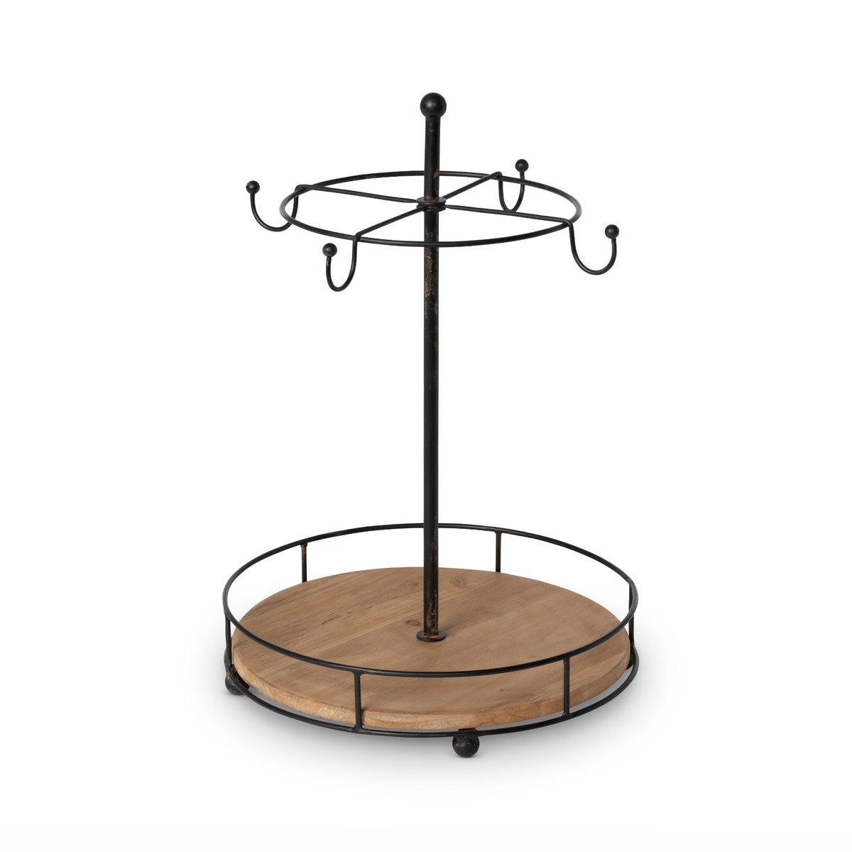 Wood and Iron Cup Rack - Signastyle Boutique