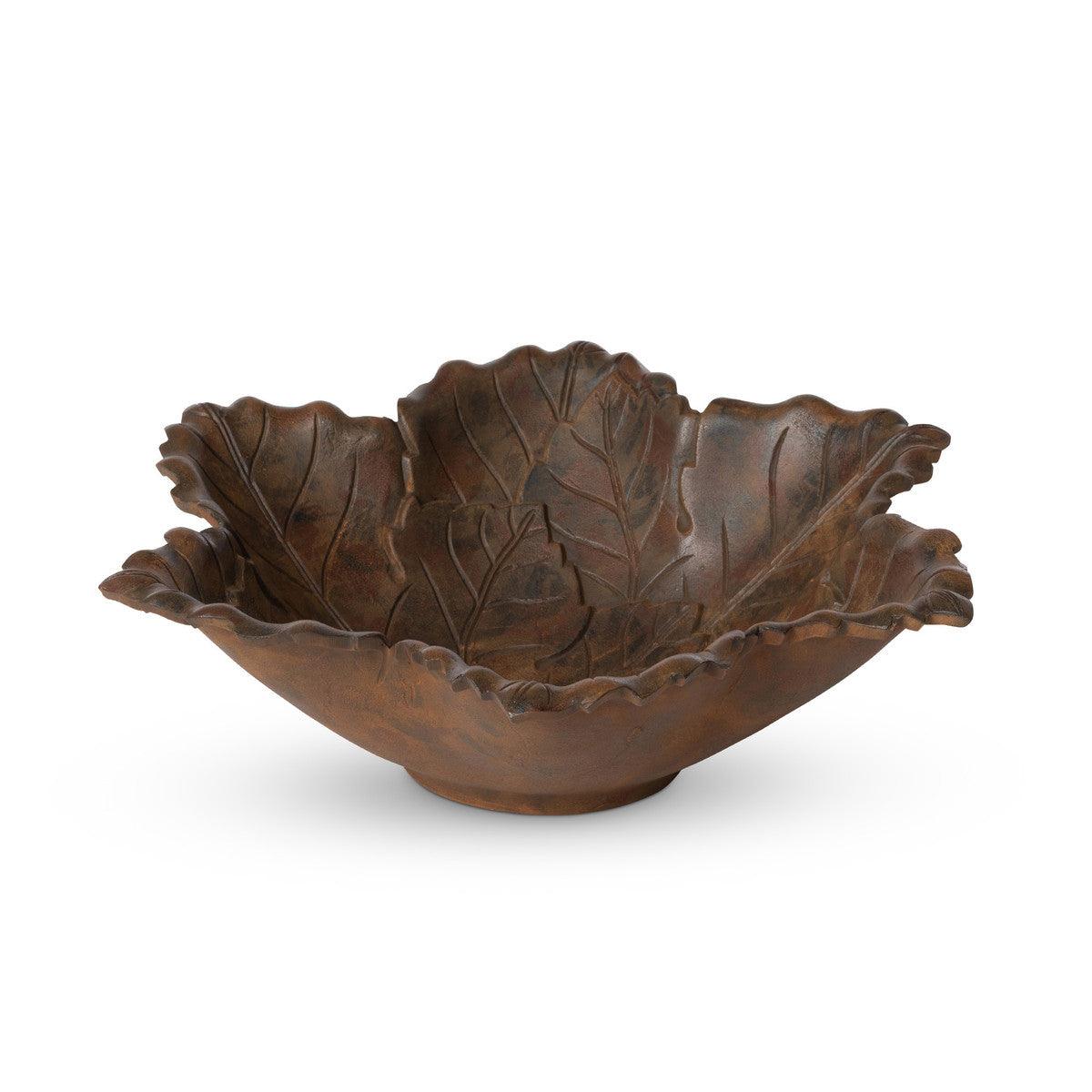 Cast Aluminum Grape Leaf Serving Bowl - Signastyle Boutique