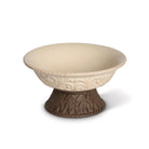 Acanthus Stoneware Serving Bowl on Base - Signastyle Boutique