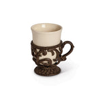 Acanthus Stoneware Coffee Mugs, Set of 4 - Signastyle Boutique