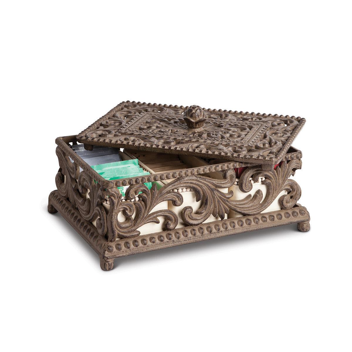 Acanthus Tea Box with Stoneware Inserts - Signastyle Boutique