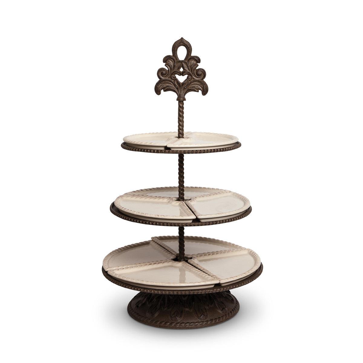 Acanthus Pattern 3-Tiered Server - Signastyle Boutique