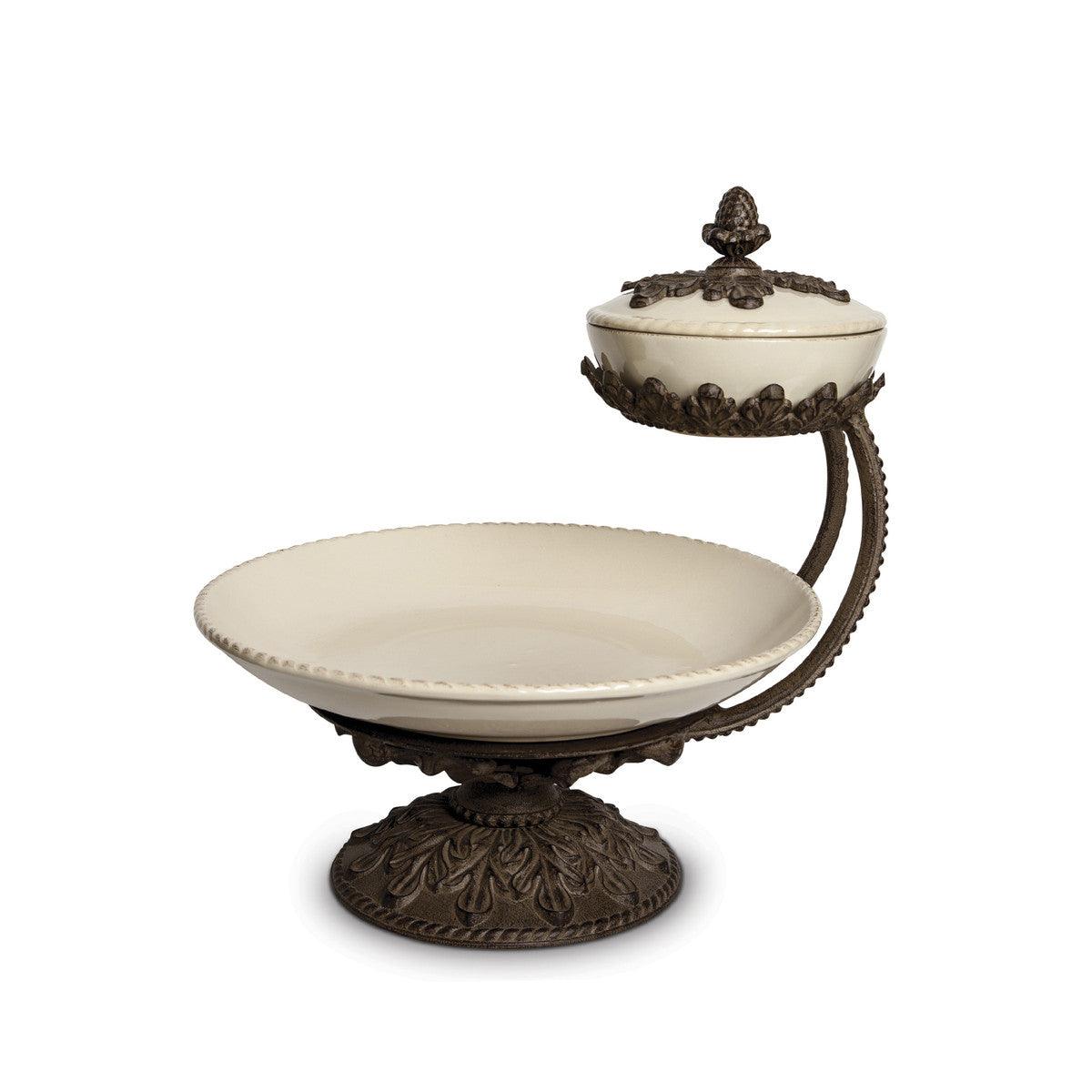 Acanthus Stoneware Chip and Dip Server - Signastyle Boutique