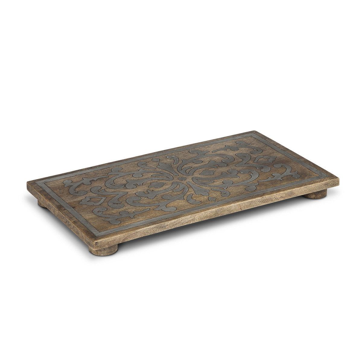 Heritage Inlay Wood Rectangle Trivet - Signastyle Boutique