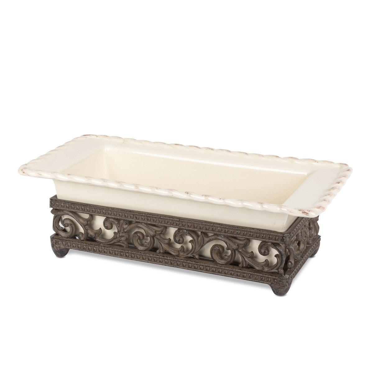 Acanthus Stoneware Loaf Serving Dish - Signastyle Boutique