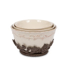 Acanthus Stoneware Nesting Bowls , Set of 3 with Base - Signastyle Boutique