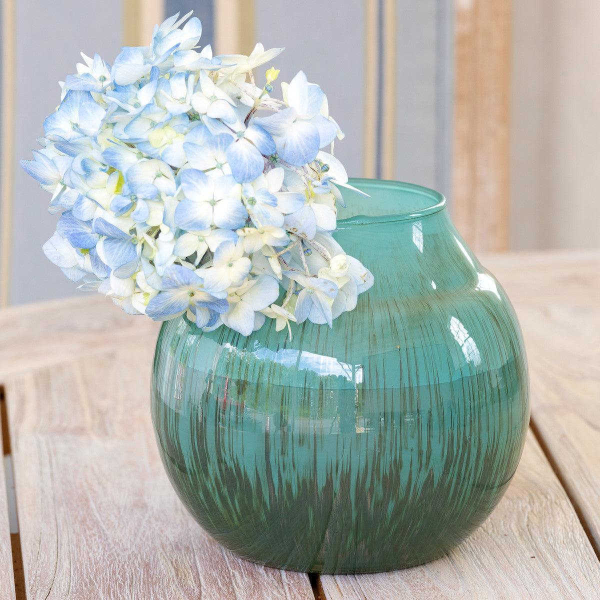 Caspian Glass Round Vase - Signastyle Boutique