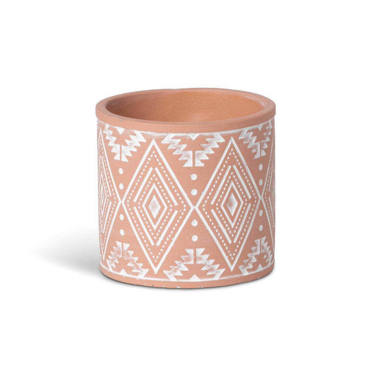 Navajo Pattern Terra Cotta Pot - Signastyle Boutique