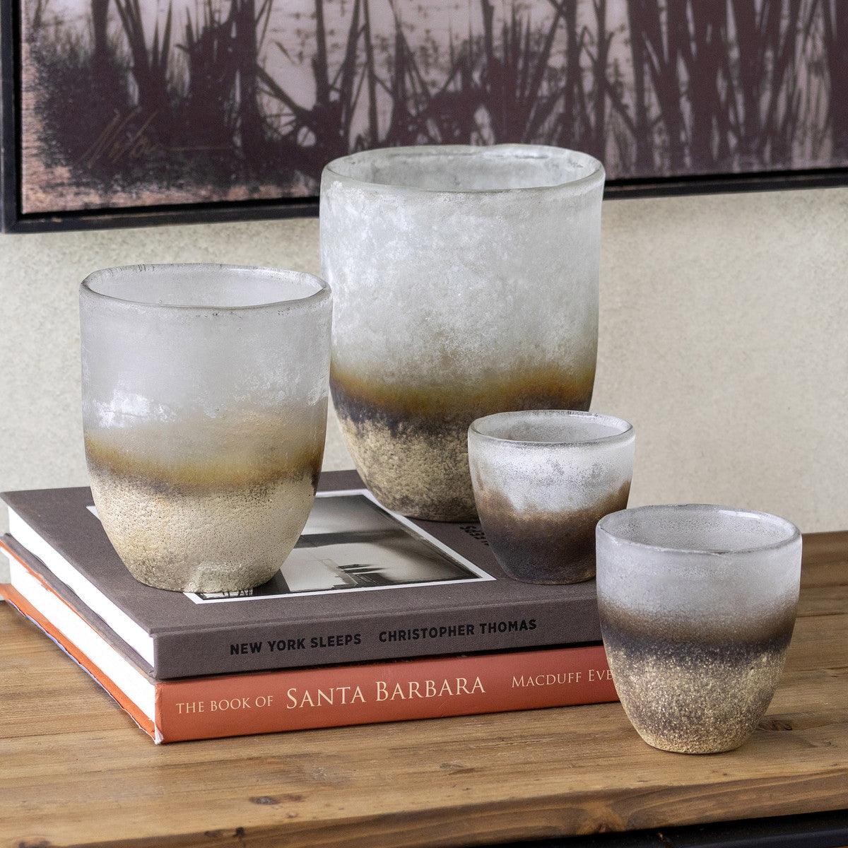 Fairbanks Organic Glass Vase, Small - Signastyle Boutique