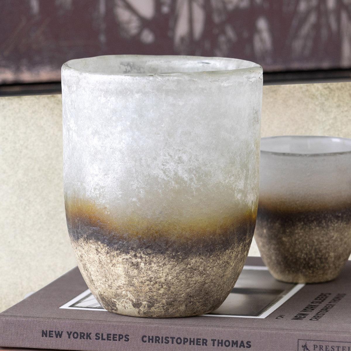 Fairbanks Organic Glass Vase, Large - Signastyle Boutique