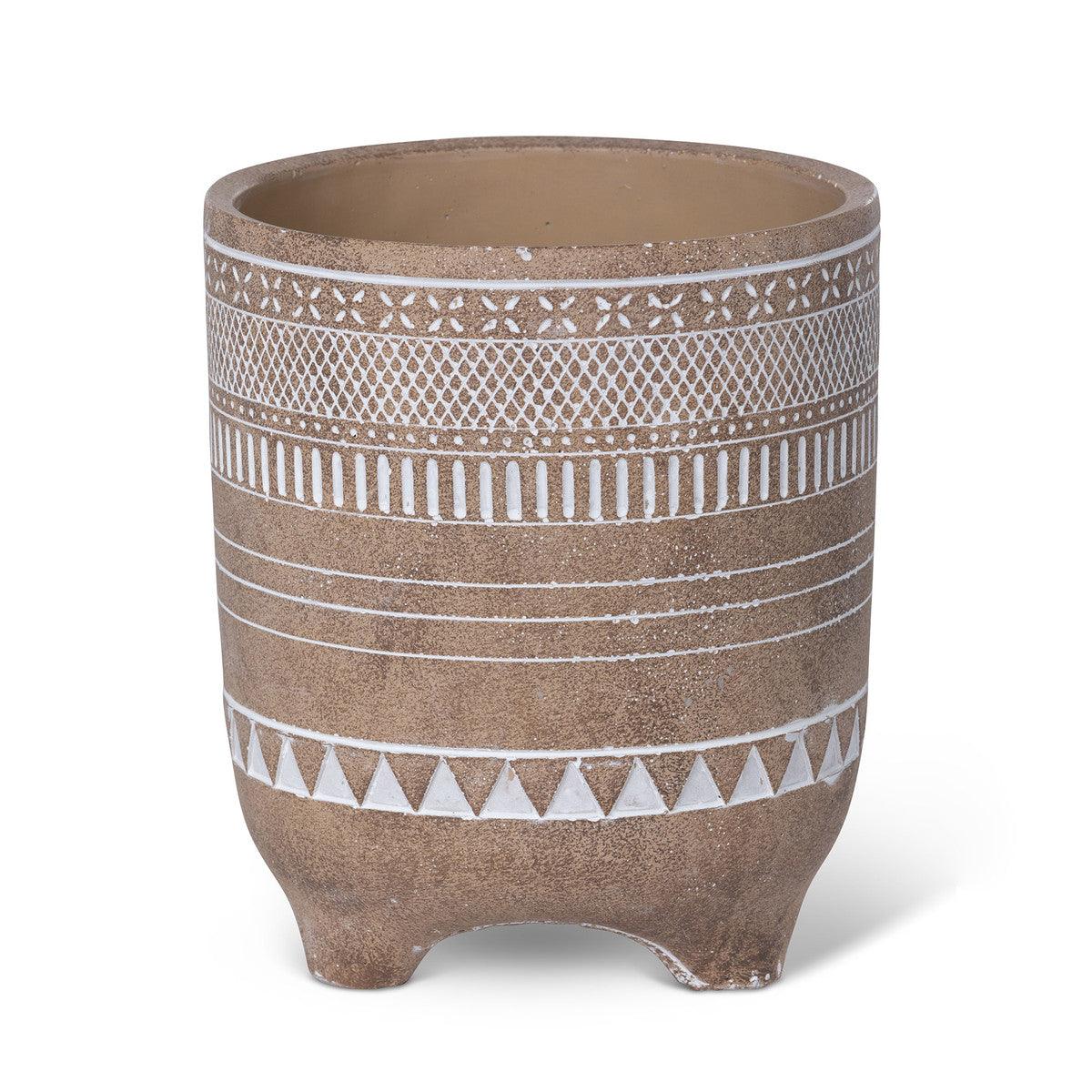 Yerma Footed Cement Pot, 8.5" - Signastyle Boutique