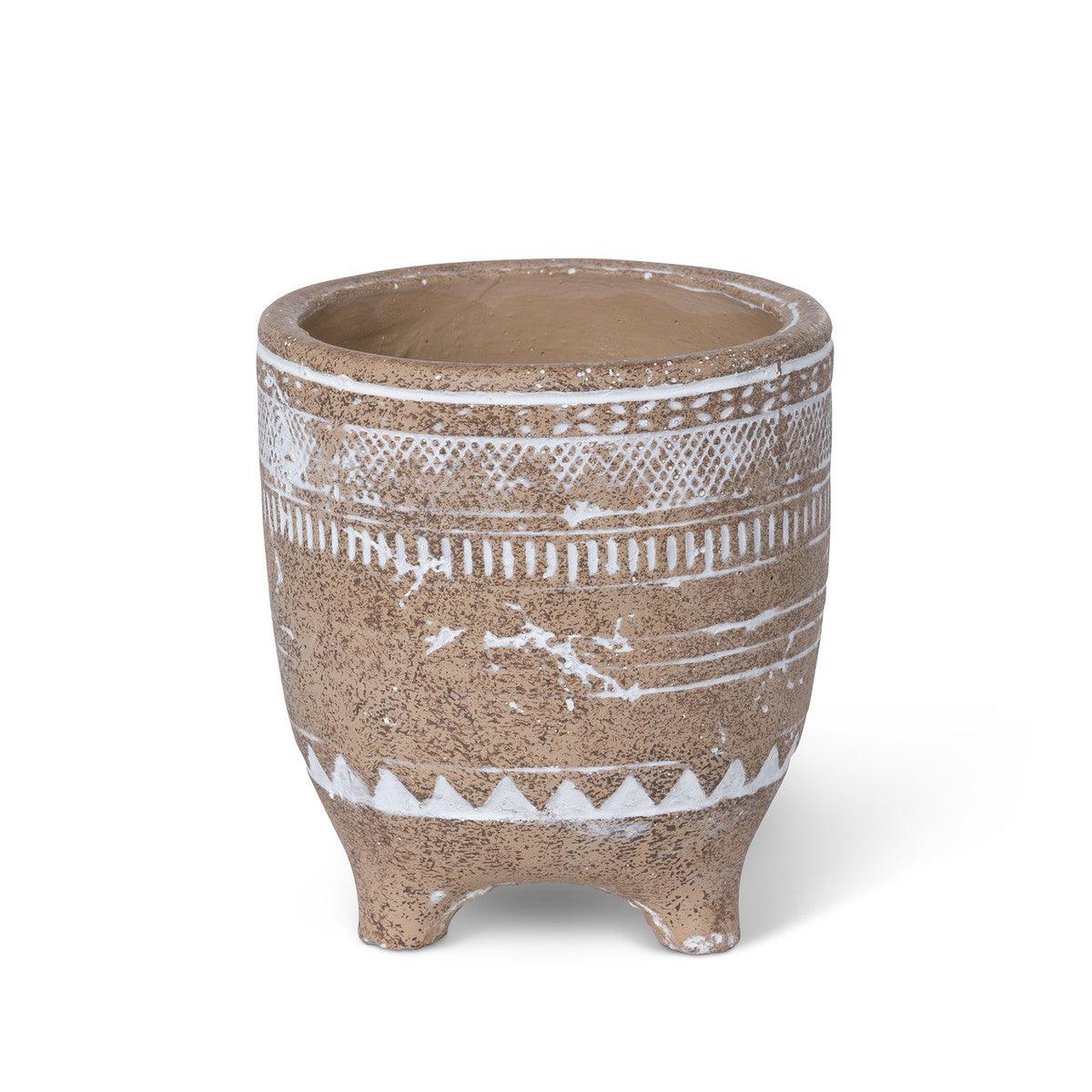 Yerma Footed Cement Pot, 5.5" - Signastyle Boutique