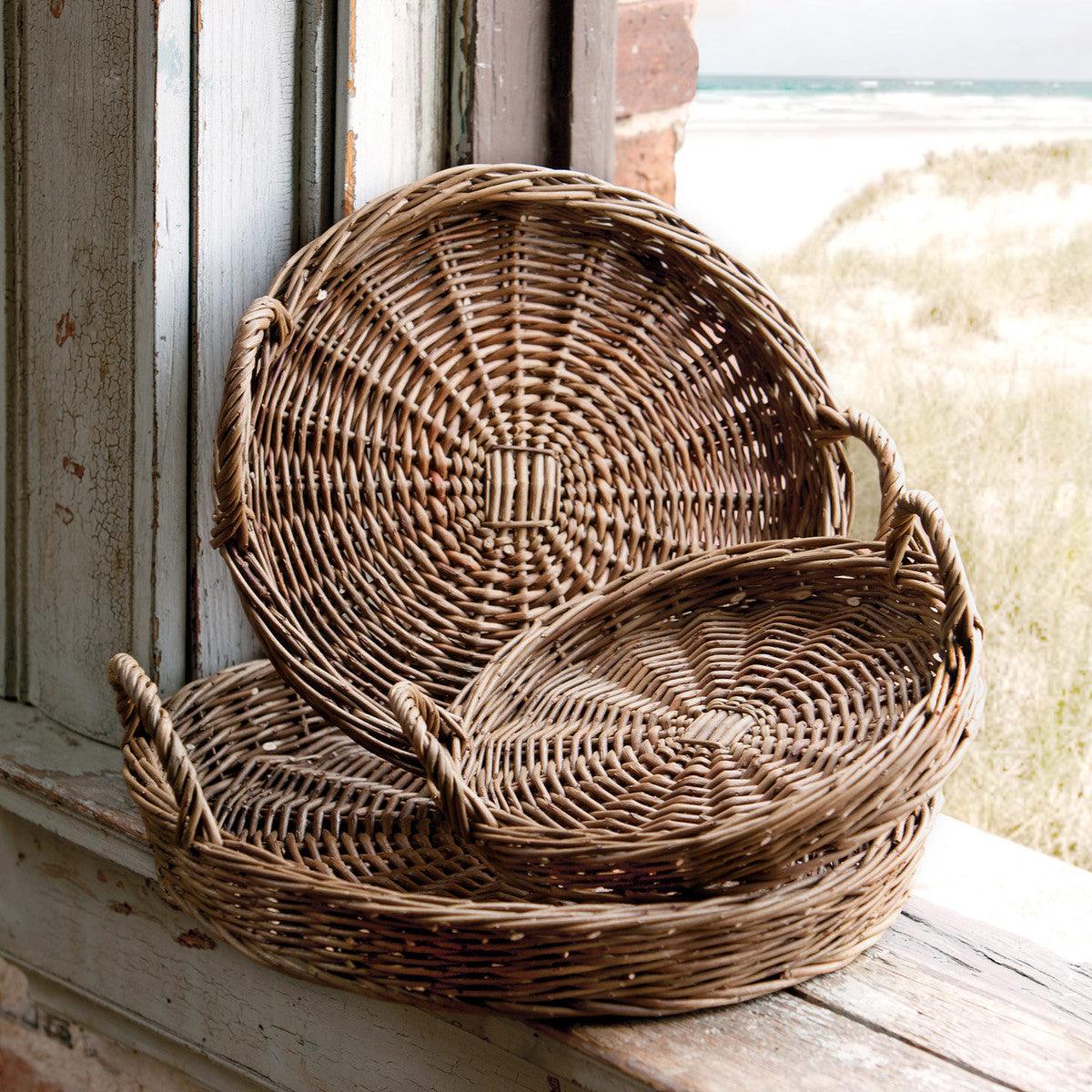 Round Willow Trays - Signastyle Boutique