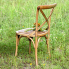 Wooden Cross Back Chair - Signastyle Boutique