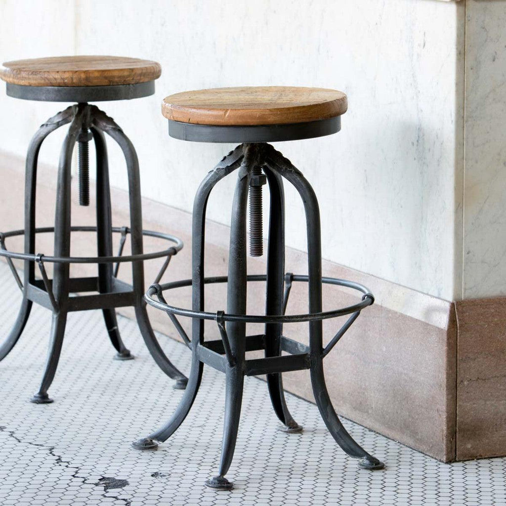 Industrial Factory Stool-Furniture-Rustic Barn Boutique