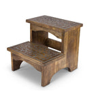 Heritage Inlay Wood Step Stool - Signastyle Boutique