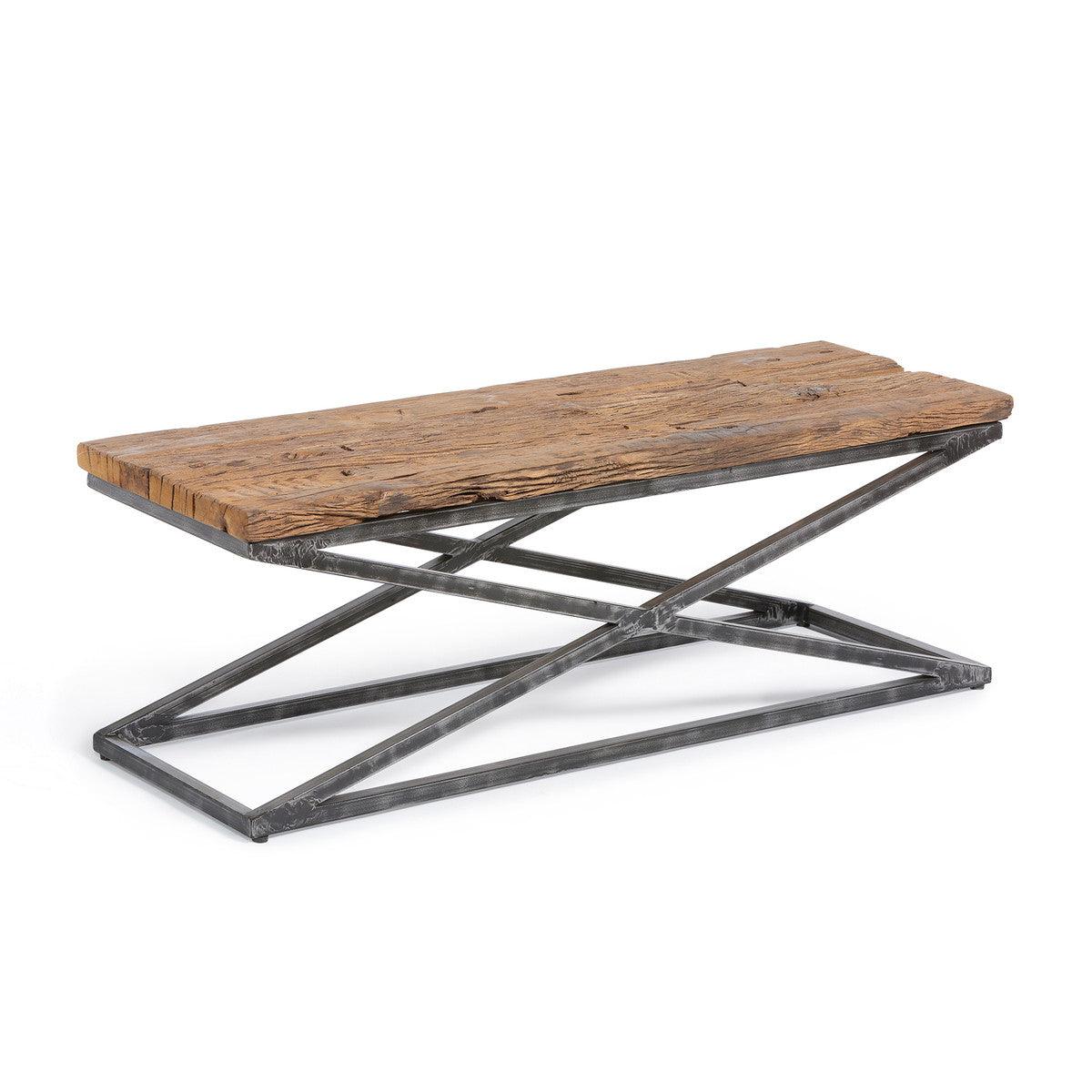 Railway Wood and Iron Coffee Table - Signastyle Boutique