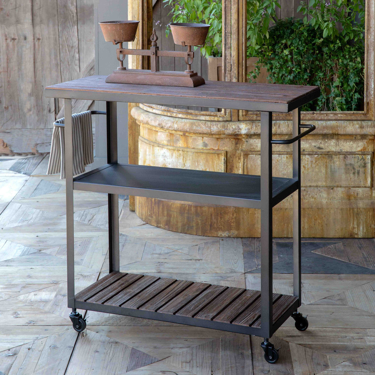 Rolling Kitchen Cart | SHIPS FREE-Utility-Rustic Barn Boutique