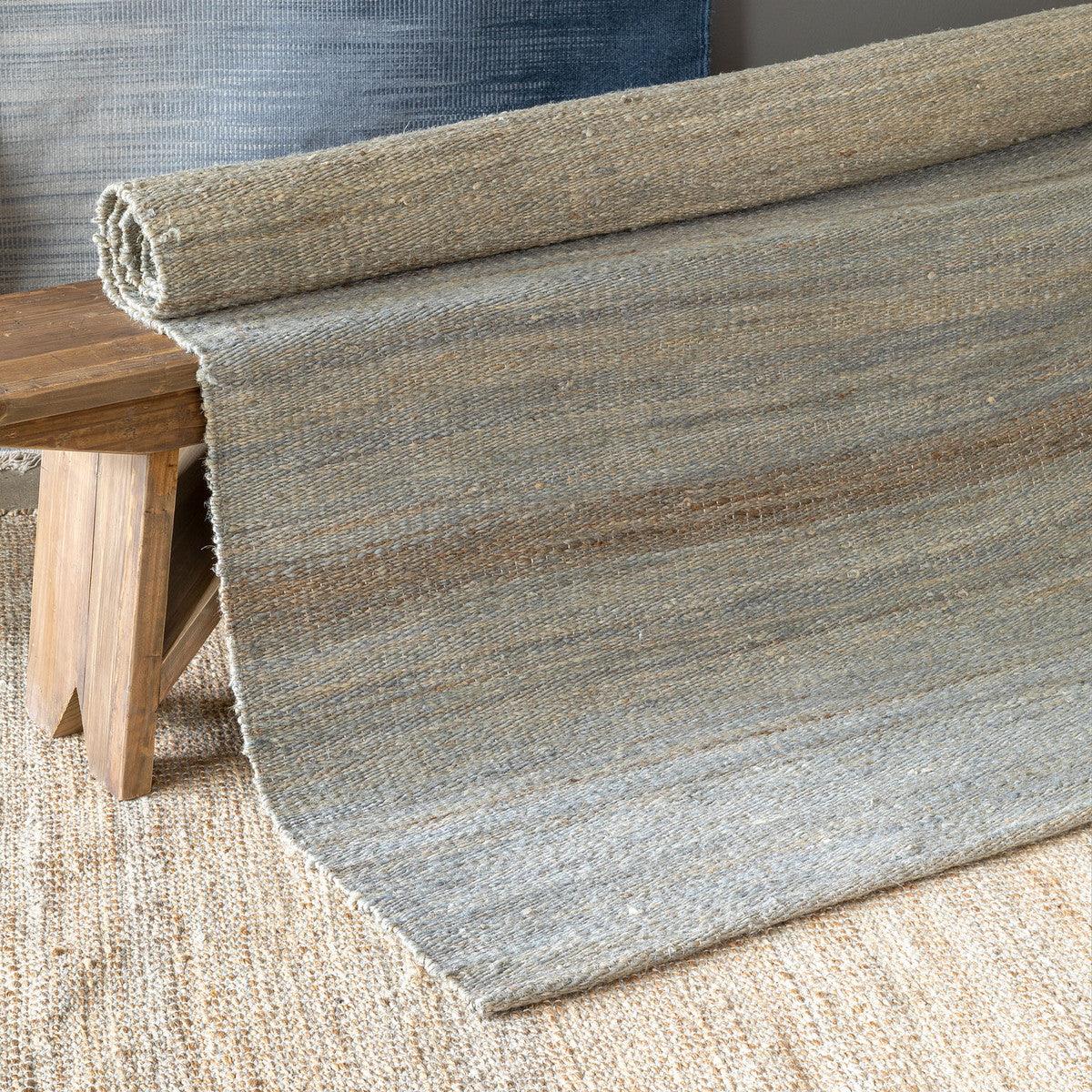 Hand Woven Dyed Jute Rug 9'x6', Grey - Signastyle Boutique