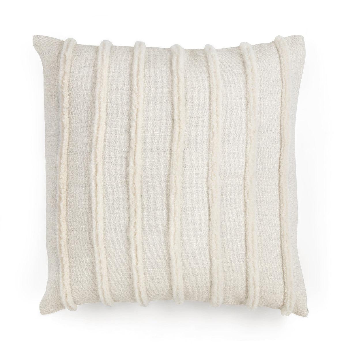 Texture Stripe Alpaca Wool Square Pillow Cover - Signastyle Boutique