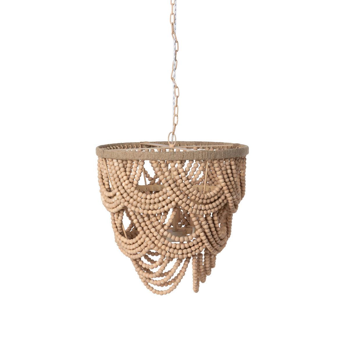 Cadence Wood Beaded Chandelier - Signastyle Boutique