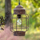 Salvaged Lantern Hanging Light Fixture - Signastyle Boutique
