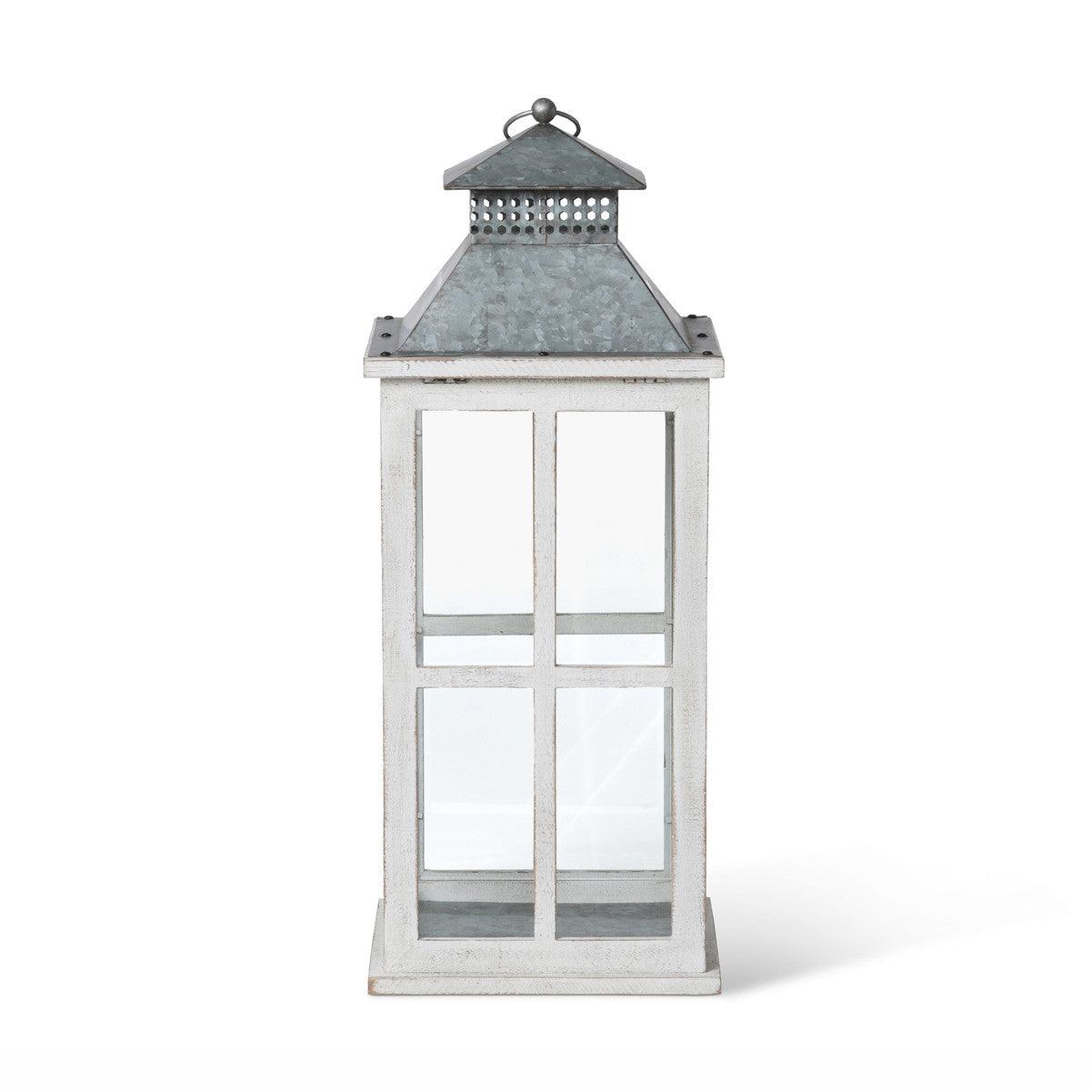 Coastal Whitewash Lantern, Medium - Signastyle Boutique