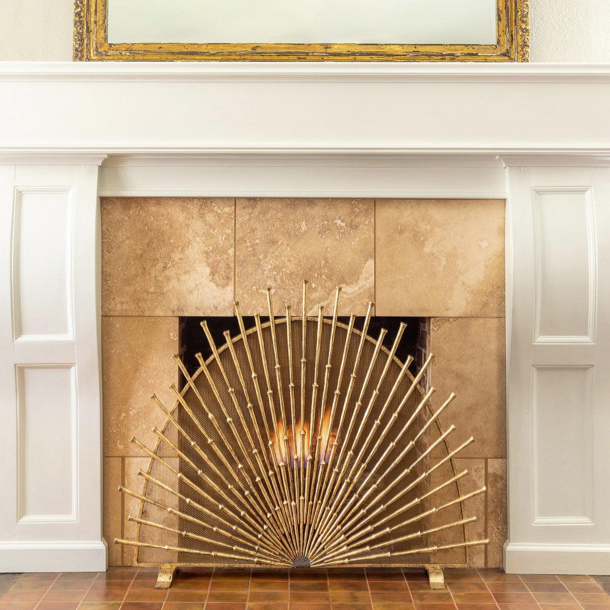 Bamboo Starburst Fireplace Screen - Signastyle Boutique