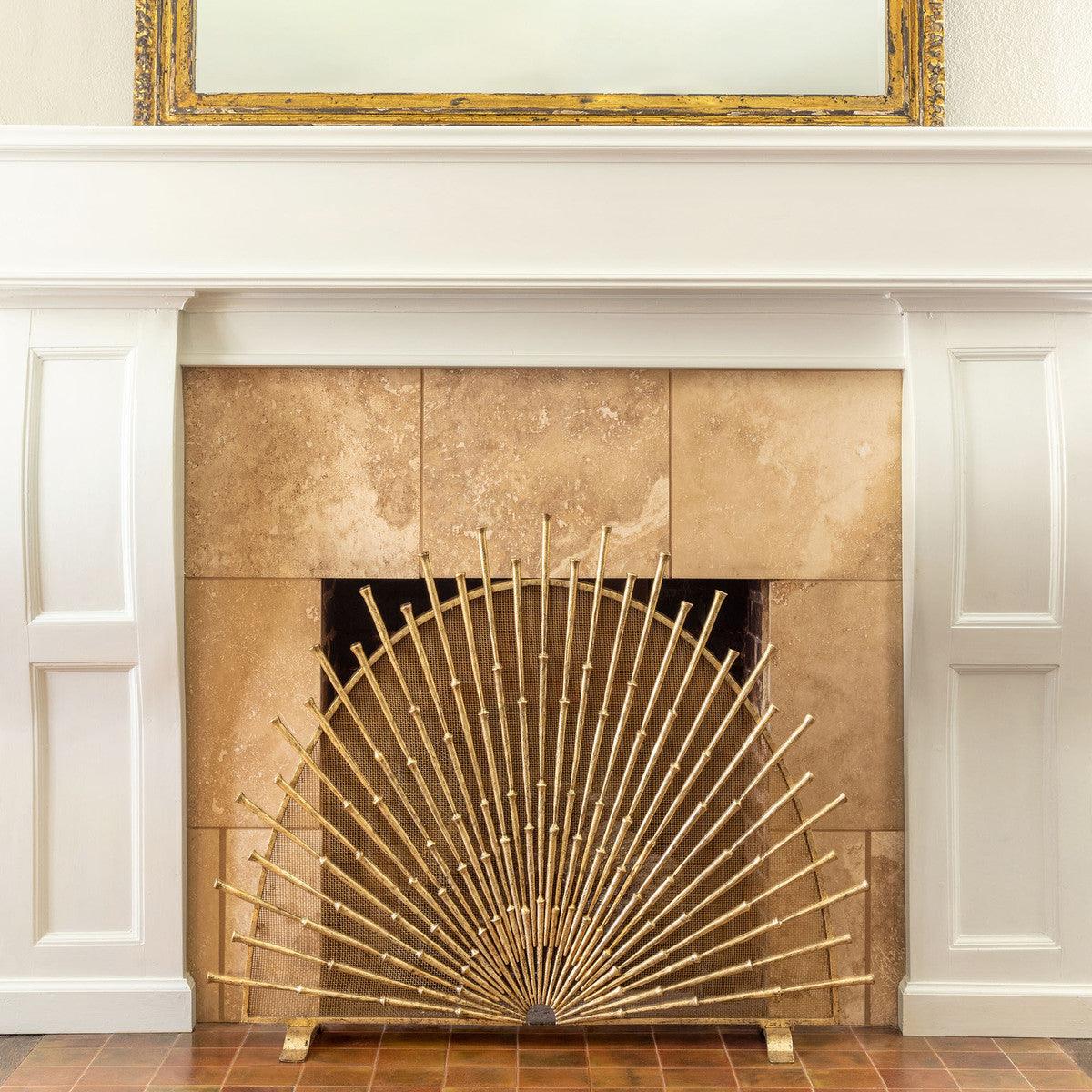 Bamboo Starburst Fireplace Screen - Signastyle Boutique