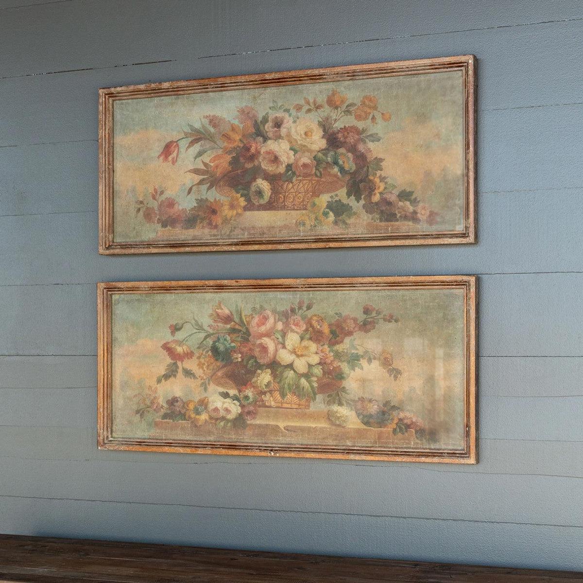 Vintage Floral Canvas Prints, 2 Assorted Styles - Signastyle Boutique