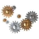Aged Nickel Wall Sunflower, Small - Signastyle Boutique