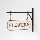 Metal Flower Sign with Hanging Display Bar - Signastyle Boutique
