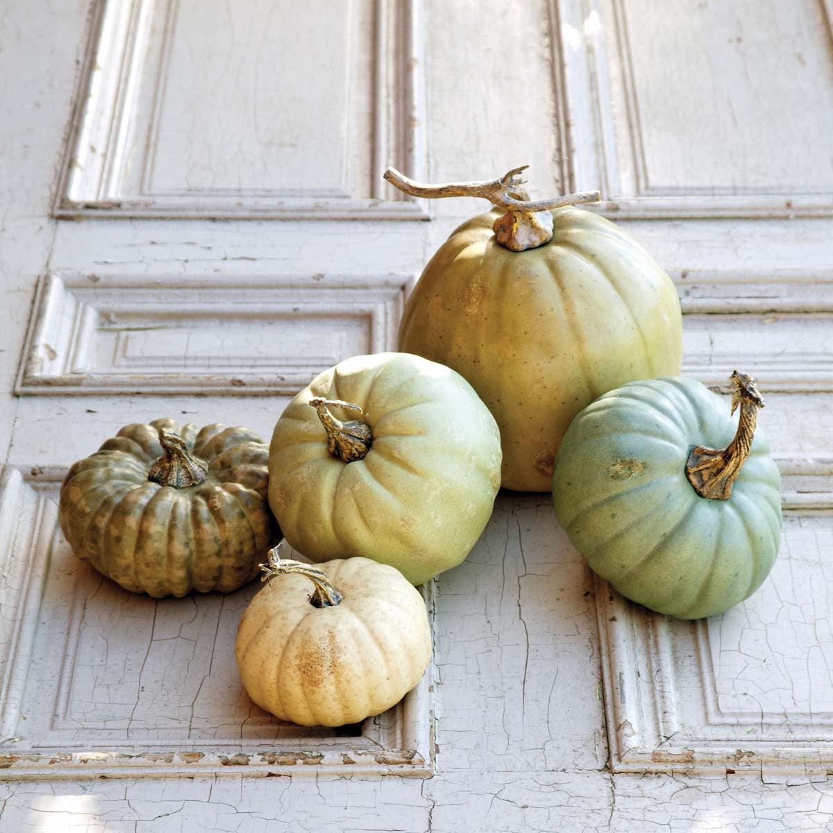 L'Automne Pumpkin Collection, Set of 5, Assorted Styles - Signastyle Boutique