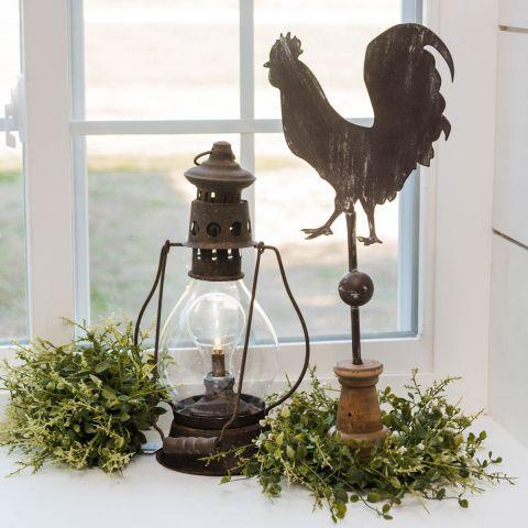 17.25" Rooster Pedestal-Home Accents-Rustic Barn Boutique