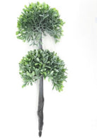 14" Double Ball Topiary (Plastic) - Frosted - Signastyle Boutique