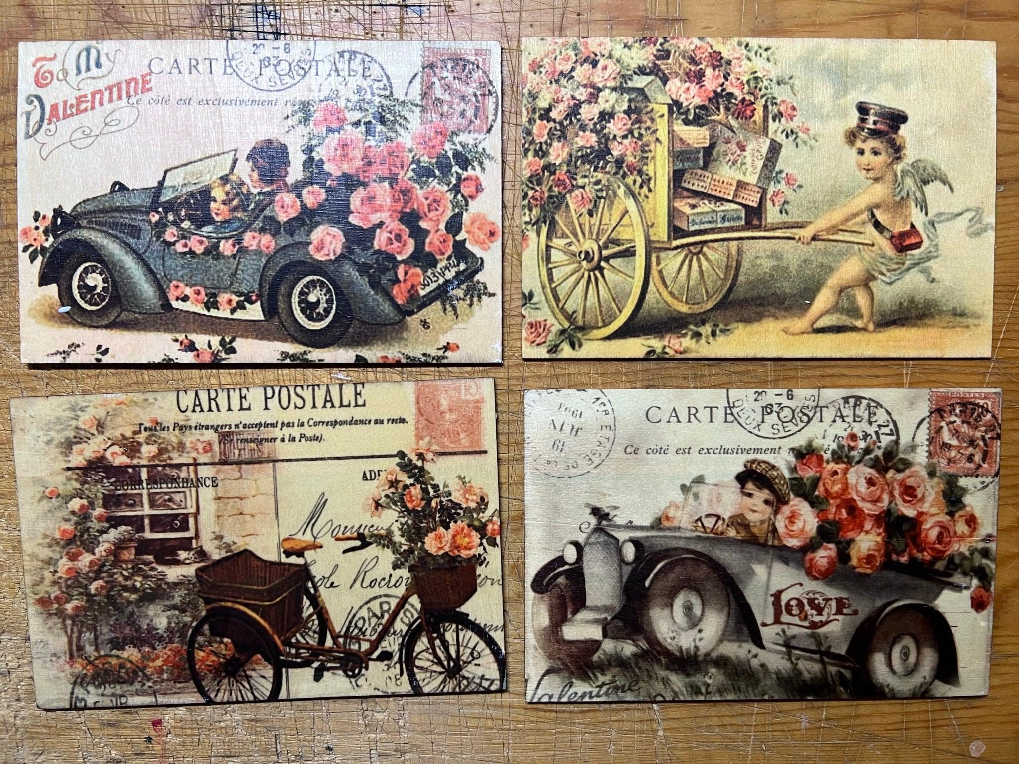 Valentine's Day Wood Postcards - Signastyle Boutique
