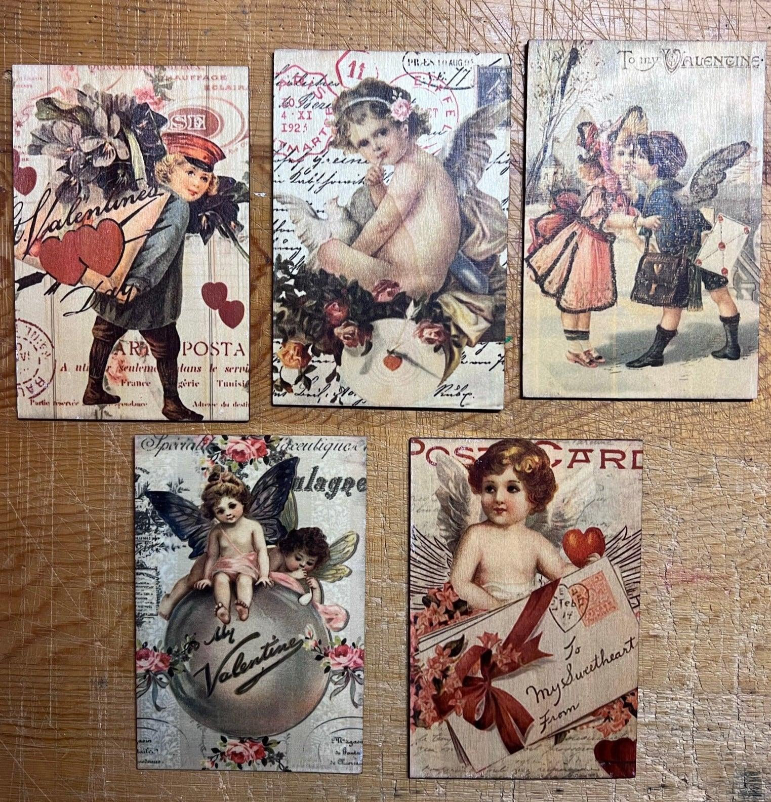 Valentine's Day Wood Postcards - Signastyle Boutique