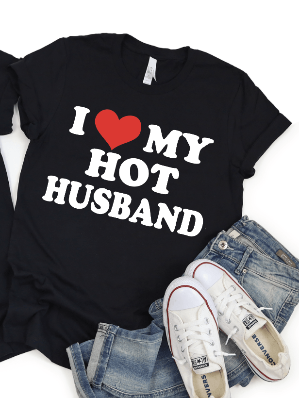 I ❤️ My Hot Husband-Graphic Tee-Rustic Barn Boutique