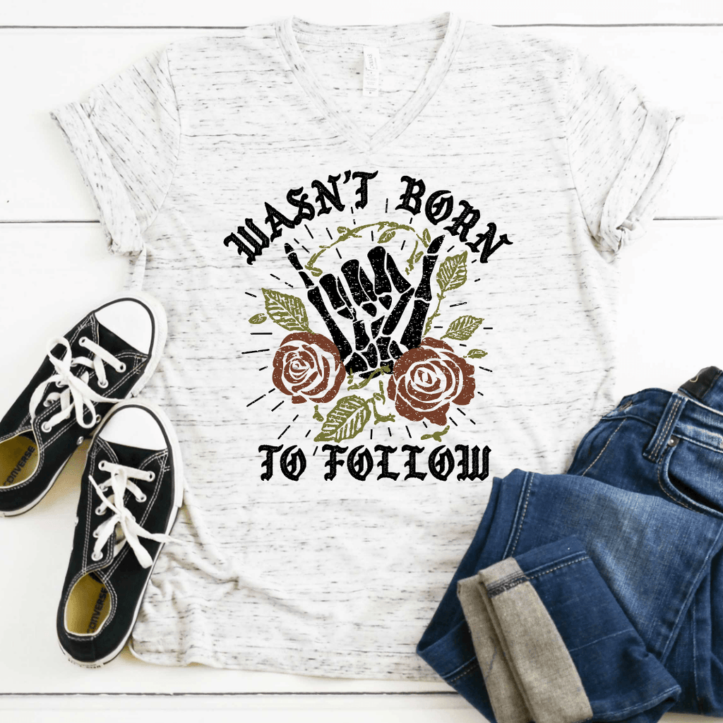 Wasn't Born To Follow-Graphic Tee-Rustic Barn Boutique