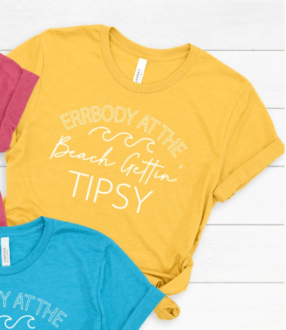 ERRBODY at the BEACH gettin' tipsy-Graphic Tee-Rustic Barn Boutique