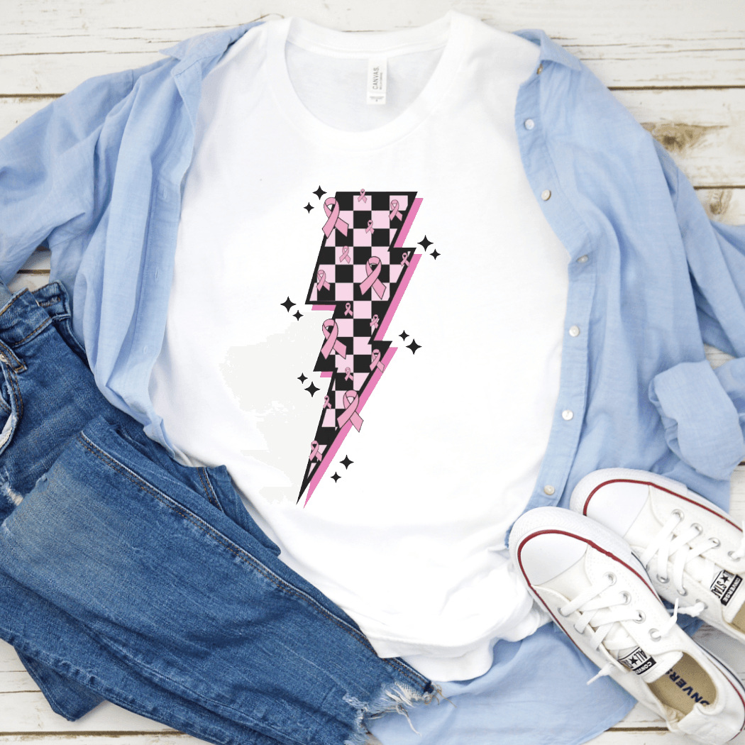 Checkered Bolt With Ribbons - Signastyle Boutique