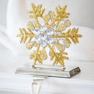 Glass Beaded Snowflake Stocking Holder - Signastyle Boutique