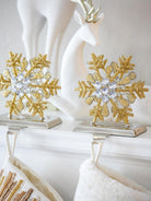 Glass Beaded Snowflake Stocking Holder - Signastyle Boutique