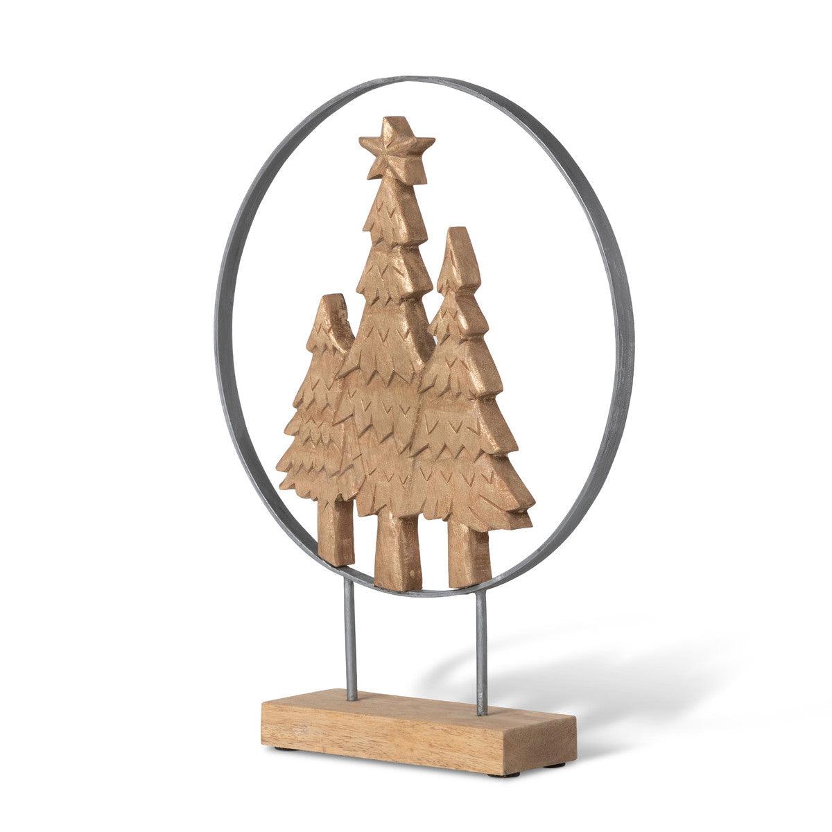 Hand Carved Christmas Tree Sculpture - Signastyle Boutique